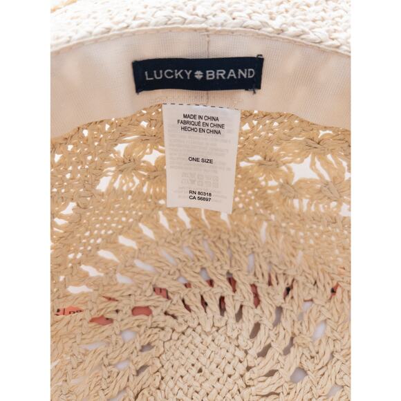 Lucky Brand Paper Straw Boho Hat One Size - Picture 9 of 9
